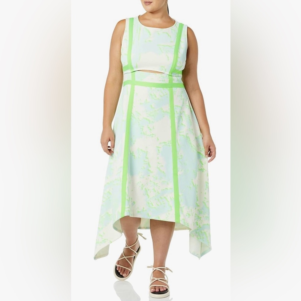 “Making the Cut” Blue Print Dress Size XXL NWT!!!